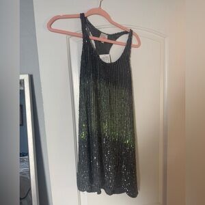 Parker Black Sequin Racerback Tank